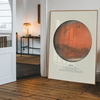 Mars Educational Kids Planet Poster