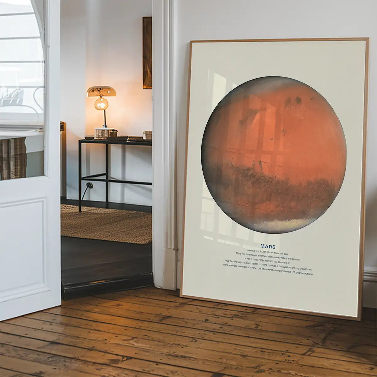 Mars Educational Kids Planet Poster