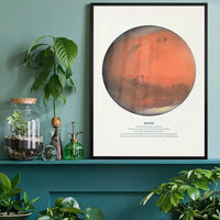 Mars Educational Kids Planet Poster