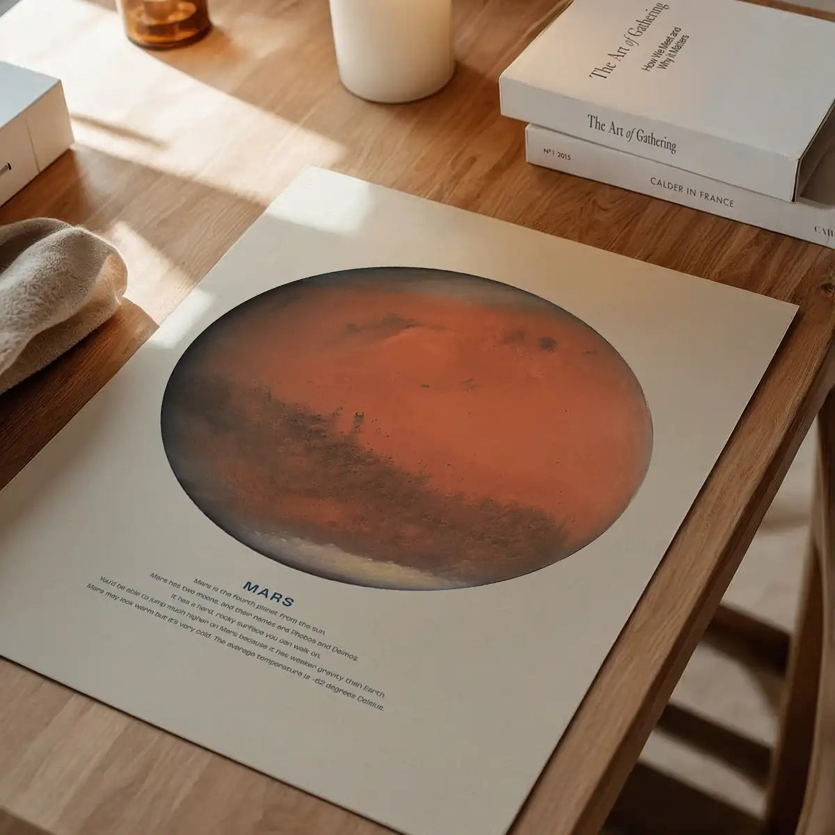 Mars Educational Kids Planet Poster
