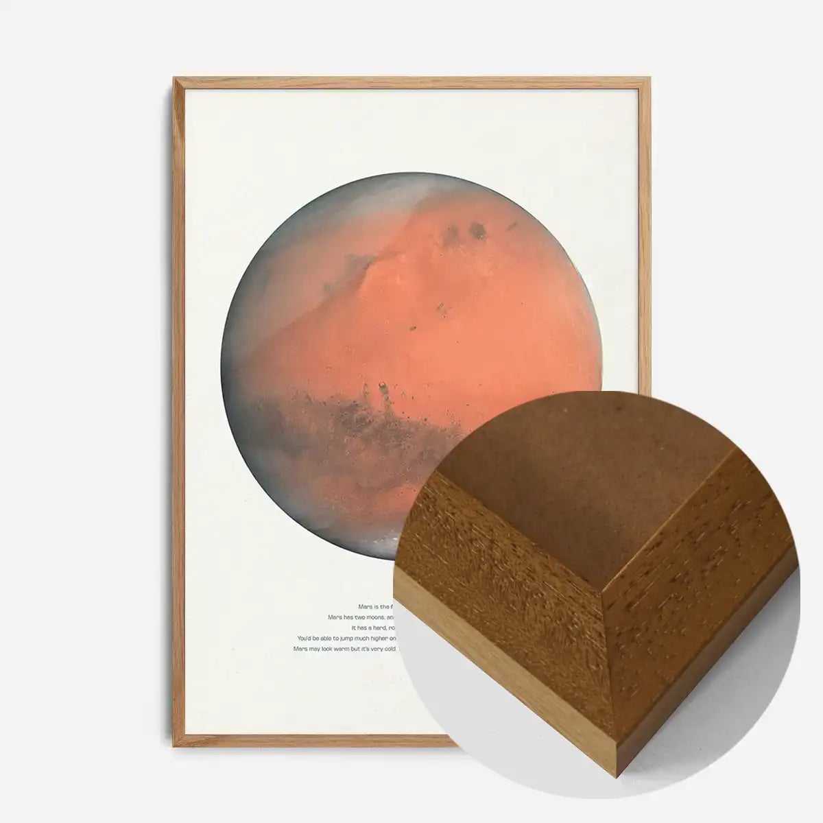 Mars Educational Kids Planet Poster