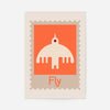 Fly Postage Stamp Style Kids Print