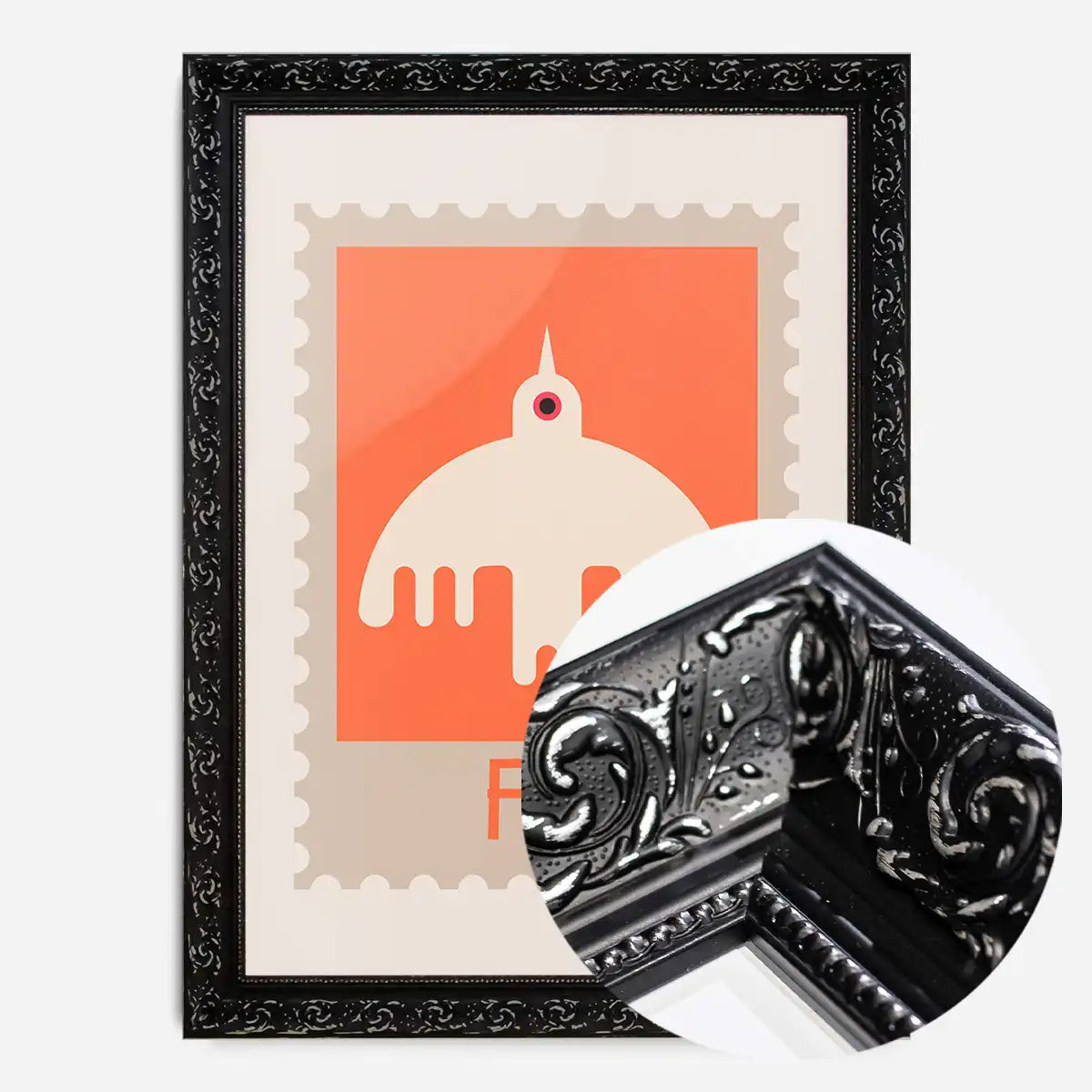 Fly Postage Stamp Style Kids Print