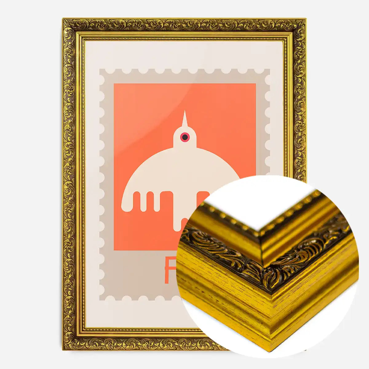 Fly Postage Stamp Style Kids Print