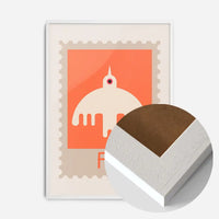 Fly Postage Stamp Style Kids Print