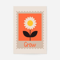 Grow Postage Stamp Style Kids Print