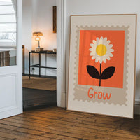 Grow Postage Stamp Style Kids Print