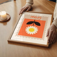 Grow Postage Stamp Style Kids Print