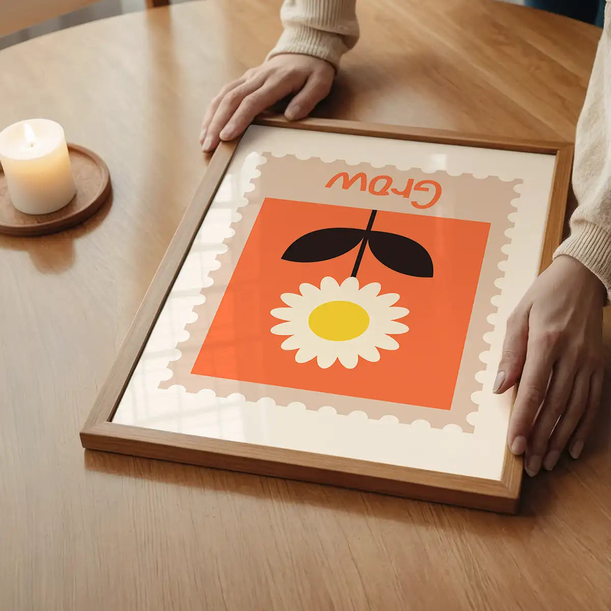 Grow Postage Stamp Style Kids Print