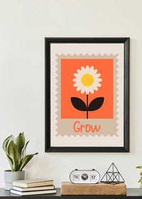 Grow Postage Stamp Style Kids Print