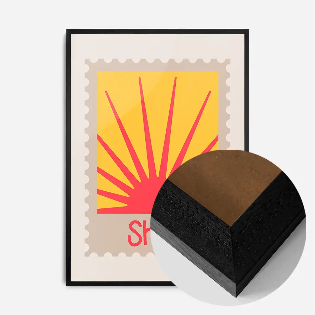 Shine Postage Stamp Style Kids Print