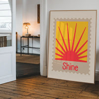 Shine Postage Stamp Style Kids Print