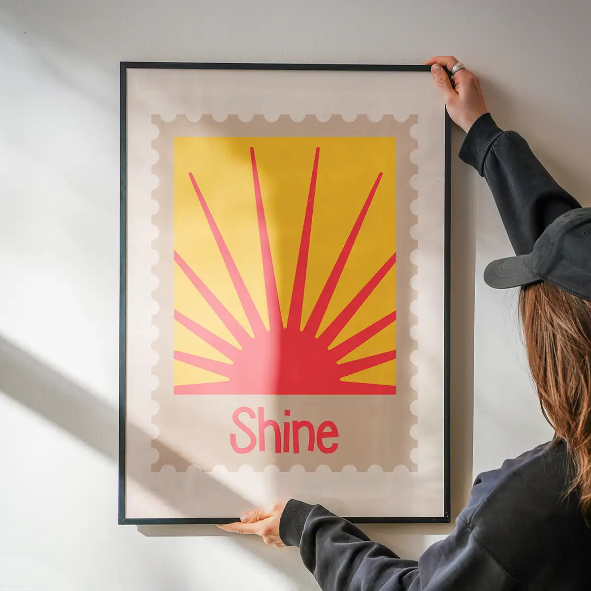 Shine Postage Stamp Style Kids Print
