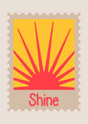 Shine Postage Stamp Style Kids Print