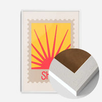 Shine Postage Stamp Style Kids Print