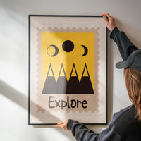 Explore Postage Stamp Style Kids Print