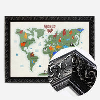 Illustrated World Map Educational Kids Print