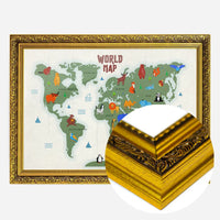 Illustrated World Map Educational Kids Print