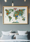 Illustrated World Map Educational Kids Print
