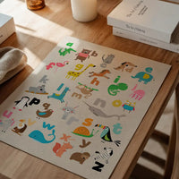 Animal Alphabet Illustrated Print