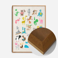 Animal Alphabet Illustrated Print