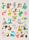 Animal Alphabet Illustrated Print