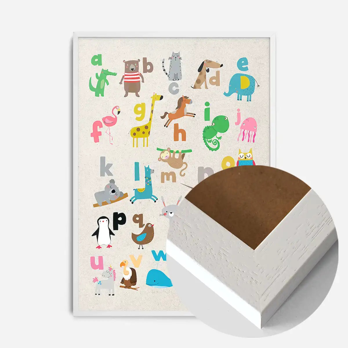Animal Alphabet Illustrated Print
