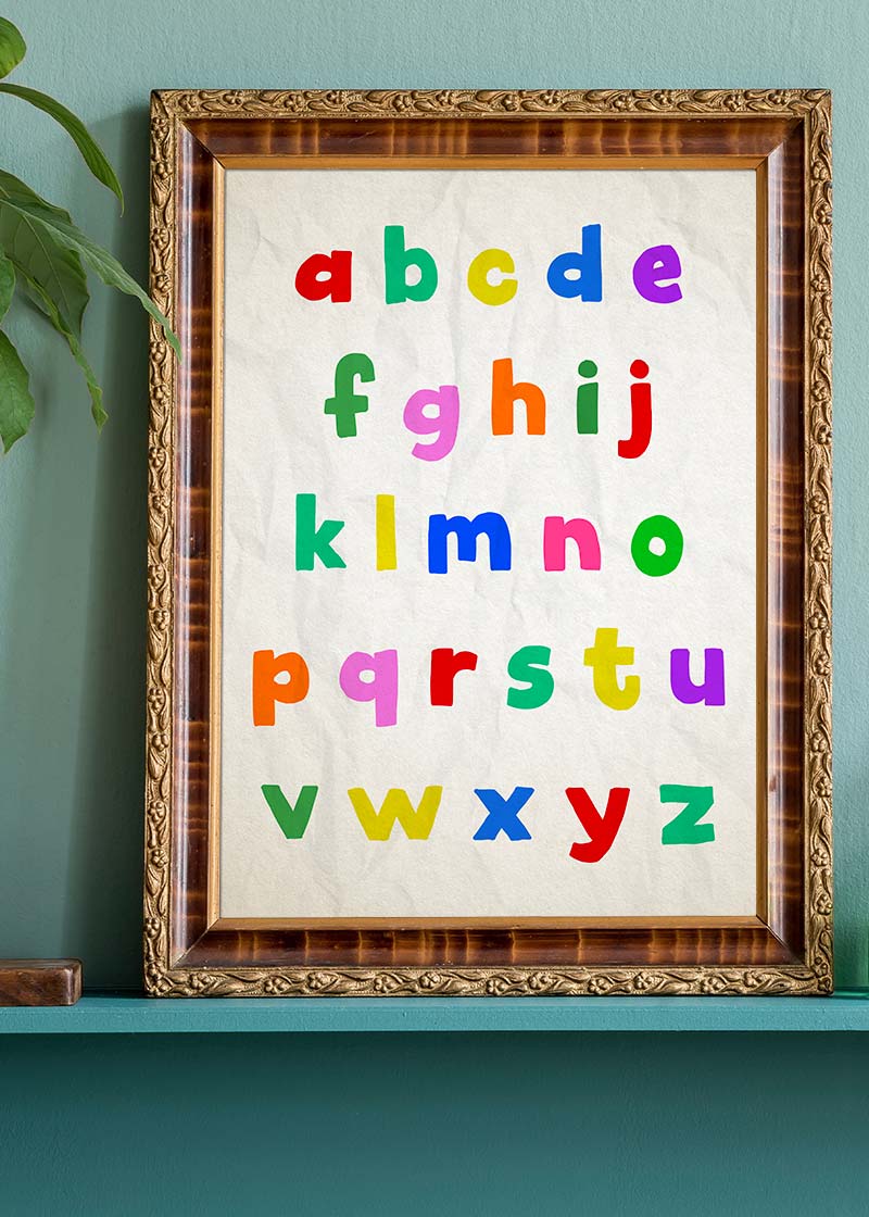 Basic Alphabet Kids Print