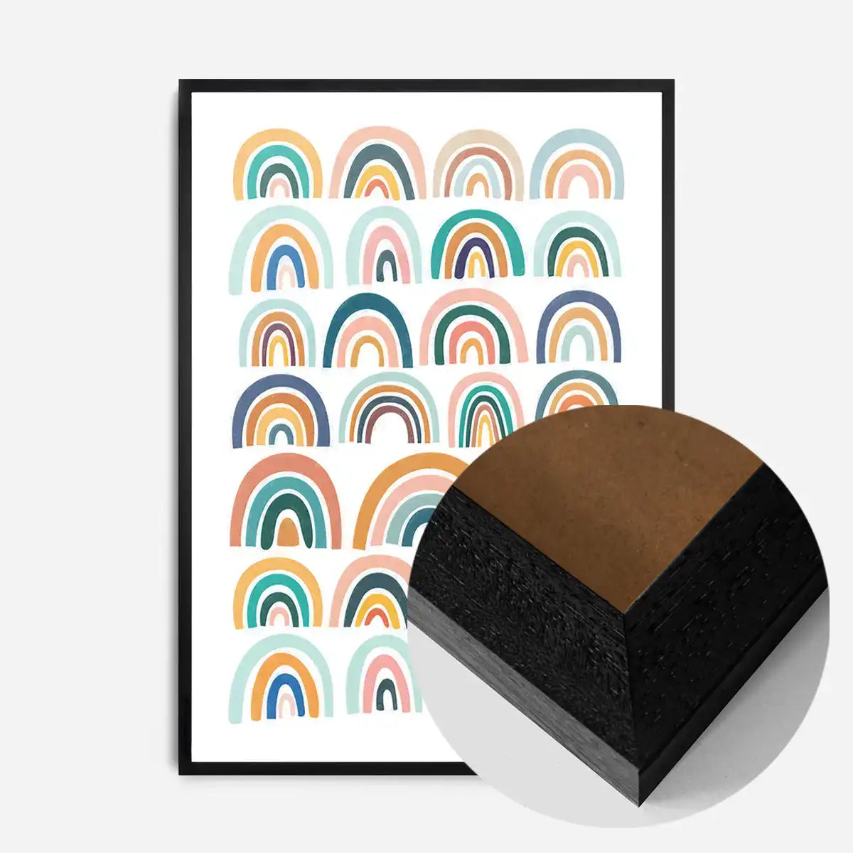 Pastel Rainbows Kids Print