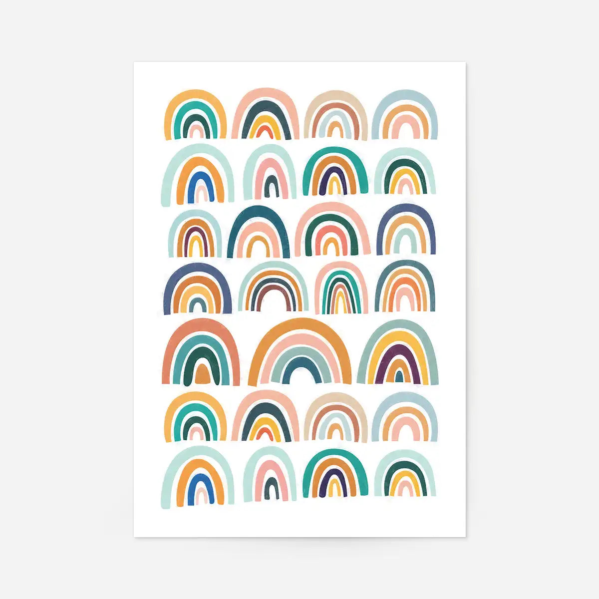 Pastel Rainbows Kids Print