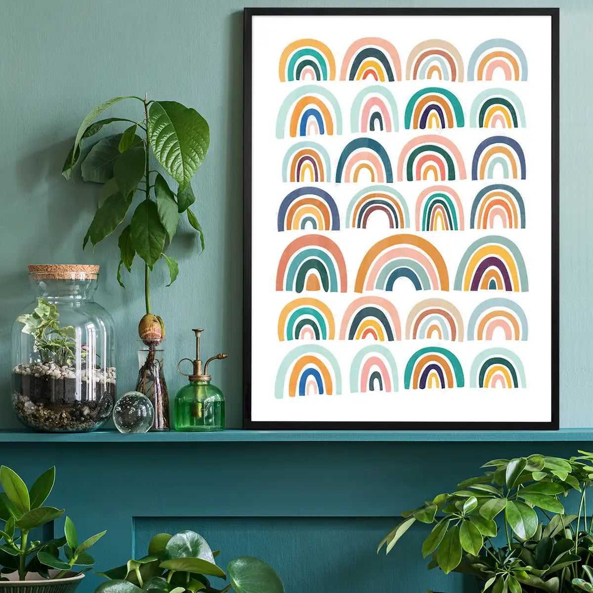 Pastel Rainbows Kids Print