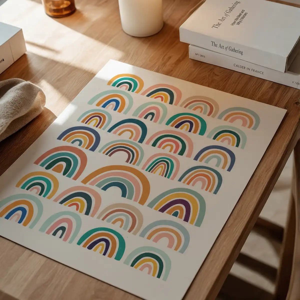 Pastel Rainbows Kids Print
