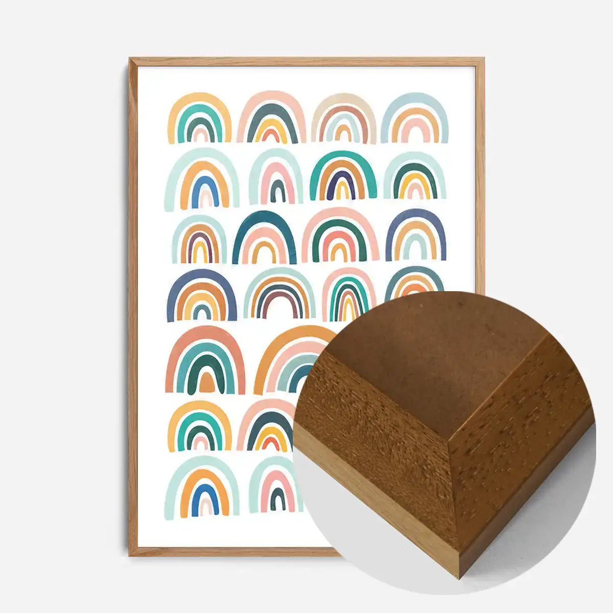 Pastel Rainbows Kids Print