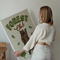 Forest Club Bear Illustration Kids Print