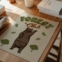 Forest Club Bear Illustration Kids Print