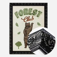 Forest Club Bear Illustration Kids Print