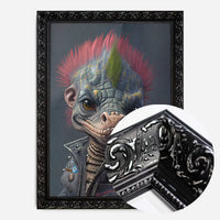 Dinosaur Punk Kids Animal Portrait Print