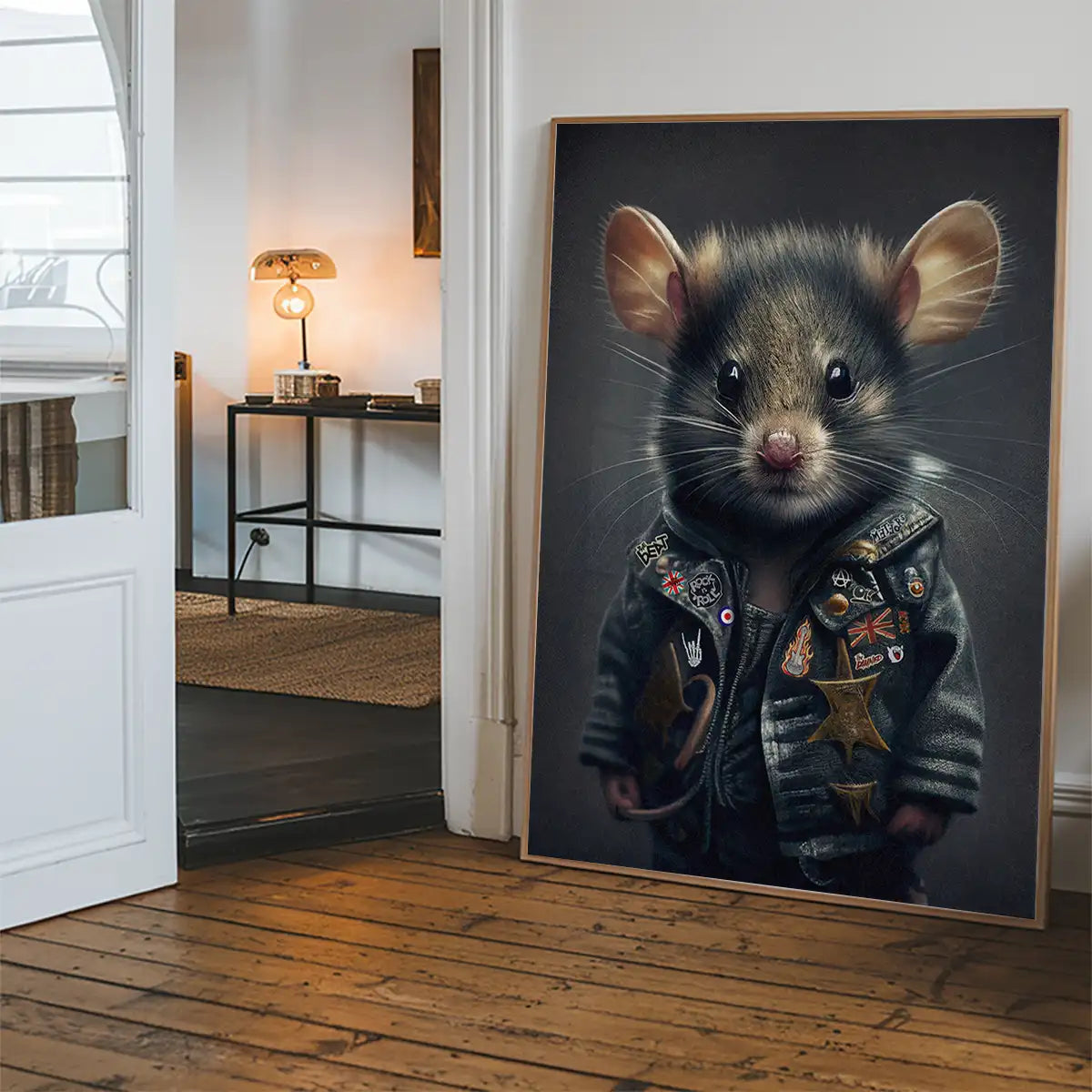 Mouse Punk Kids Animal Portrait Print