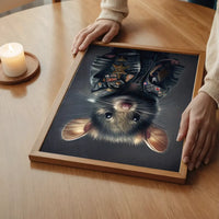 Mouse Punk Kids Animal Portrait Print