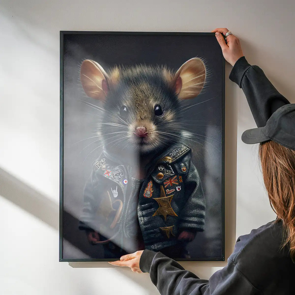 Mouse Punk Kids Animal Portrait Print