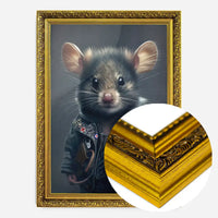 Mouse Punk Kids Animal Portrait Print
