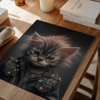 Kitten Punk Kids Animal Portrait Print