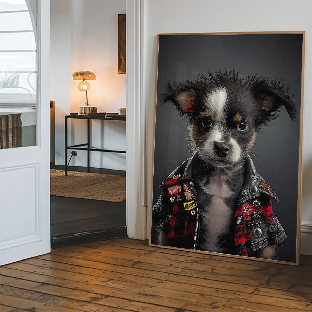 Puppy Punk Kids Animal Portrait Print