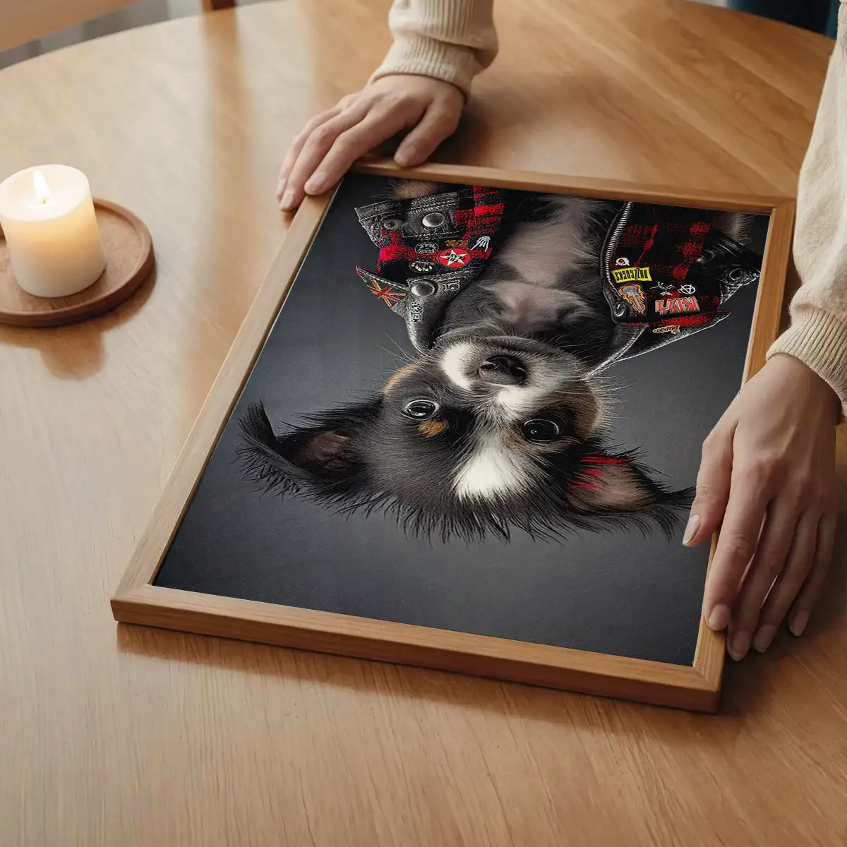 Puppy Punk Kids Animal Portrait Print