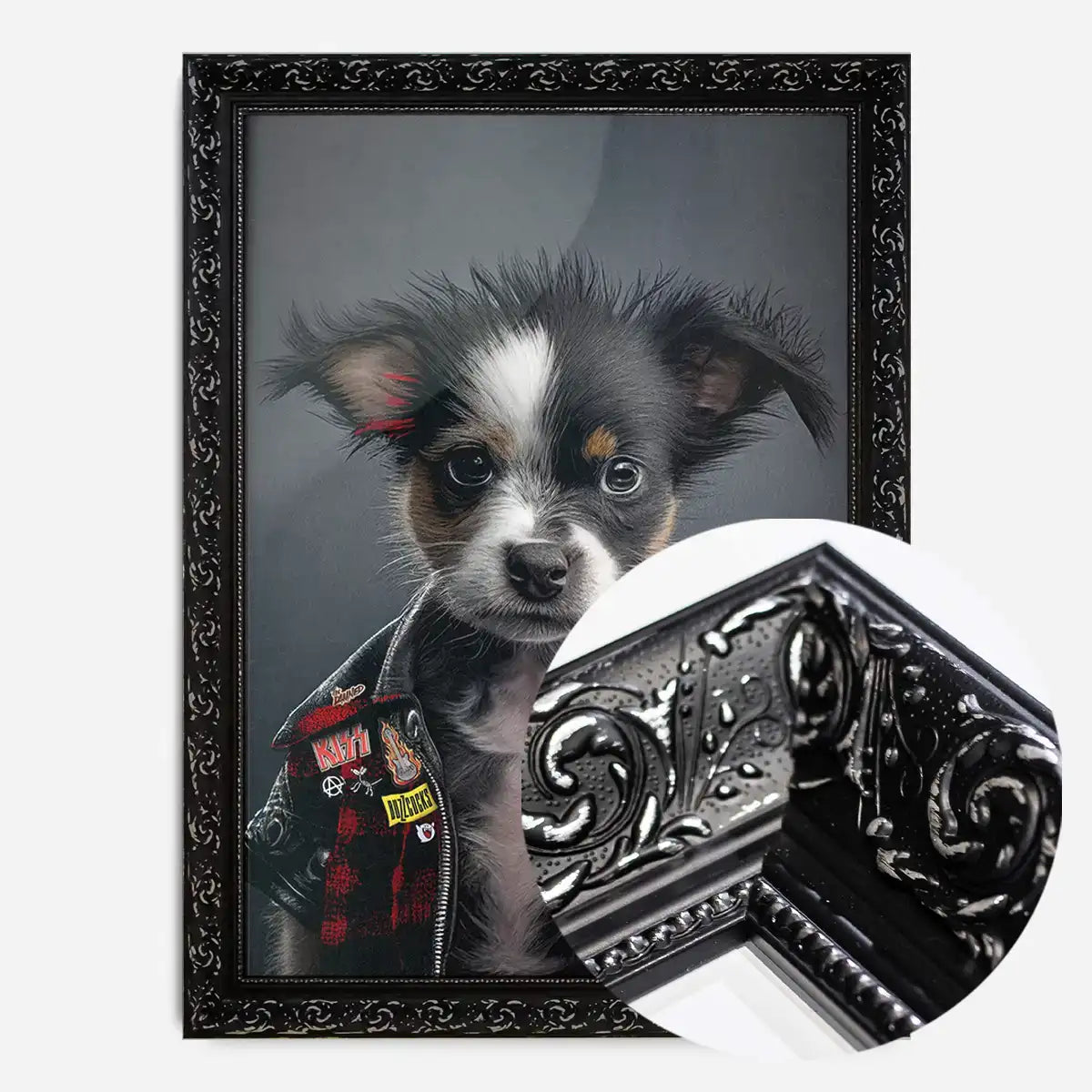 Puppy Punk Kids Animal Portrait Print