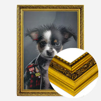 Puppy Punk Kids Animal Portrait Print