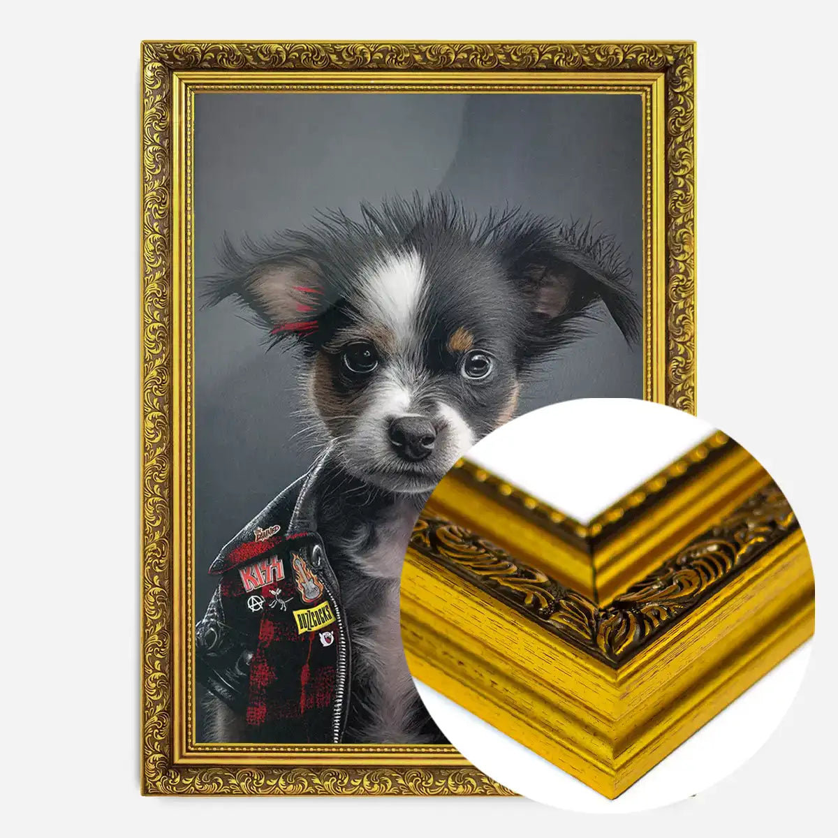 Puppy Punk Kids Animal Portrait Print