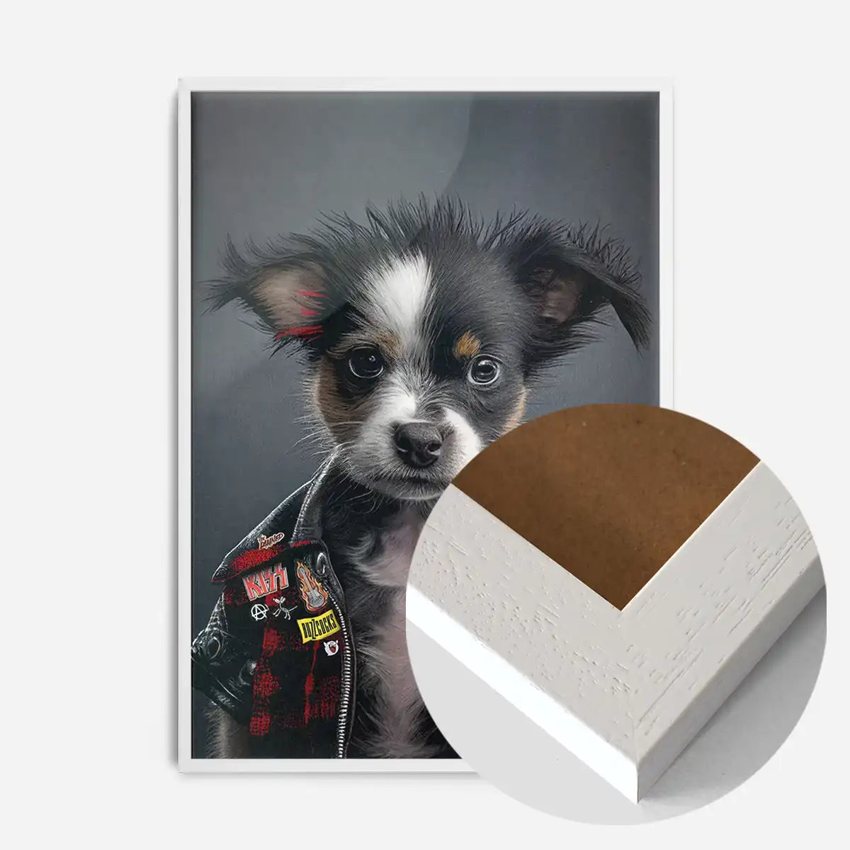 Puppy Punk Kids Animal Portrait Print