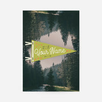 Custom Pennant Forest - Your Name Print