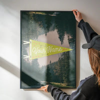 Custom Pennant Forest - Your Name Print